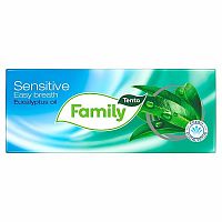 Tento Family Sensitive Eucalyptus Oil hygienické vreckovky 10×10 ks, hygienické vreckovky