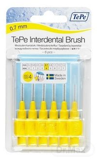 TePe Interdental medzizubné kefky 0,7 mm 6 ks