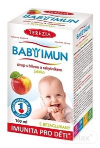 TEREZIA BABY IMUN sirup s hlivou a rakytníkom 1×100 ml, príchuť jablko
