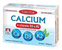 TEREZIA CALCIUM + vitamín D3 a K2 cps 1x30 ks