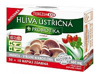 TEREZIA HLIVA USTRICOVITÁ + LAKTOBACILY so šípkami cps 50+10 (60 ks)