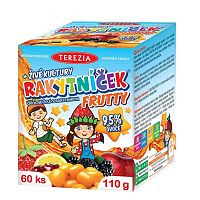 TEREZIA RAKYTNÍČEK FRUTTY + živé kultúry 1×60 ks, výživový doplnok pre deti