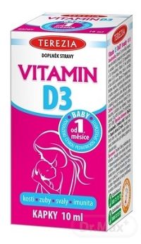 Terezia Vitamin D3 Baby od 1.měsíce 400 IU 10 ml