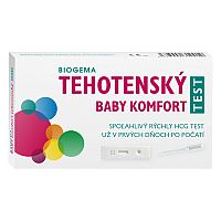 TEST TEHOT.BABY KOMFORT DOSTICKA 1KS BIOGEMA 1×1 ks, tehotenský test s pipetou