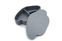 THE COTTON CLOUD Silikónový desiatový box Milo Storm Grey 1×1 ks