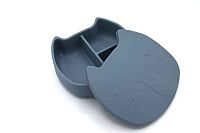 THE COTTON CLOUD Silikónový desiatový box Pippa Smokey Blue 1×1 ks