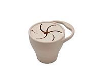 THE COTTON CLOUD Silikónový pohár na snack Sand 1×1 ks