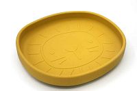 THE COTTON CLOUD Silikónový tanier Alfie Mustard 1×1 ks