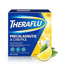Theraflu prechladnutie a chrípka 1×14 ks, horúci nápoj