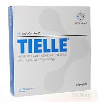 TIELLE obväz hydropolymérový lepivý 11x11cm, 1 ks