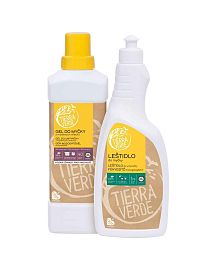 TIERRA VERDE Gél do umývačky 1 l + Leštidlo do umývačky 750 ml (multipack) 1×750 ml, prostriedky do umývačky riadu