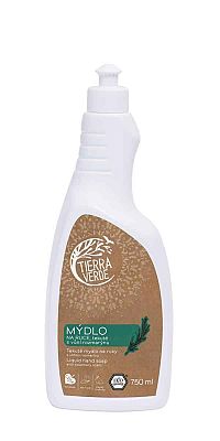 TIERRA VERDE Tekuté mydlo na ruky – rozmarín 1×750 ml, tekuté mydlo na ruky