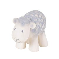 Tikiri Farm - hrkálka a hryzátko z prírodnej gumy ovečka 1×1 kus, hračka pre deti