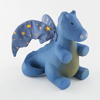 Tikiri rozprávkový drak z prírodnej kaučukovej gumy tmavý 1×1 kus, hračka pre deti