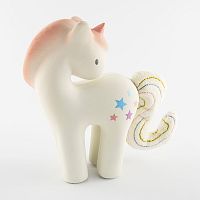 Tikiri rozprávkový jednorožec z prírodnej kaučukovej gumy ružový 1×1 kus, hračka pre deti