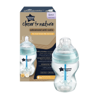 Tommee Tippee CTN Dojčenská Flaša ADVANCED ANTI-COLIC pomalý prietok, 260ml 0m+