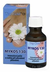 TOP GOLD Mykos 130 silná starostlivosť o nechty pri ohrození plesňami 1x20 ml