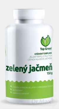 Top Green Zelený jačmeň sušené listy prášok na prípravu nápoja 1x150 g