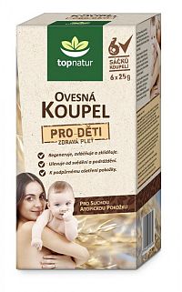 topnatur OVSENÝ KÚPEĽ PRE DETI 6 vrecúšok-kúpeľov, 6x25 g
