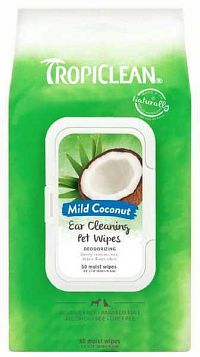 Tropiclean Čistiace Ubrúsky na Uši (50pcs) 1×50ks