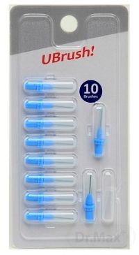 UBrush! - medzizubná kefka - 0,5 mm modrá 1×10 kusov