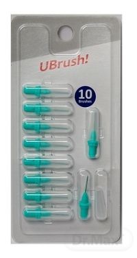 UBrush! - medzizubná kefka - 0,9 mm zelená 1×10 kusov