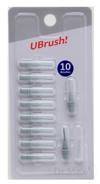UBrush! - medzizubná kefka - 1,2 mm šedá 1×10 kusov