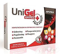 UniGel APOTEX PRVÁ POMOC hydrofilný gél na urýchlenie hojenia rán 5g + krycie fólie 3ks, 1x1 set