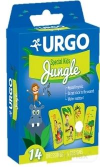 URGO Special Kids JUNGLE detské náplasti, 4 motívy, 1x14 ks