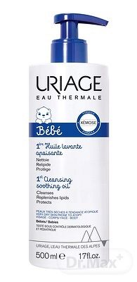 URIAGE BEBE CLEANSING SOOTHING OIL umývací olej 1x500 ml