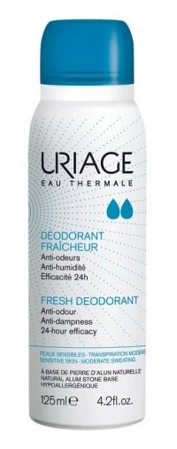 Uriage Hygiène deospray s 24 hodinovou ochranou (Alum Stone Natural Freshness with 24h efficacy) 125 ml