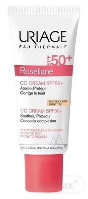 URIAGE ROSÉLIANE Tónovací denný krém s SPF 50+ pre pleť so začervenaním 1×40 ml, tónovací krém na citlivú pleť