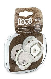 Utišujúci dynamický cumlík Lovi Buddy Bear (2ks) - C 6-18m