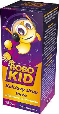 Valeant Robokid kalciový sirup Forte banán 150 ml
