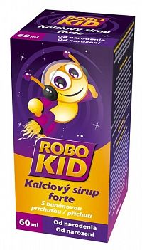 Valeant RoboKid Kalciový sirup Forte s banánovou príchuťou 60 ml
