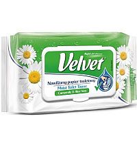 Velvet Harmanček & Aloe Vera Vlhčený toaletný papier 1×42 ks, toaletný papier
