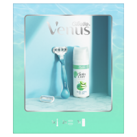 Venus Smooth holiaci strojček + holiaca hlavica + Satin Care gél na holenie 75 ml darčeková sada