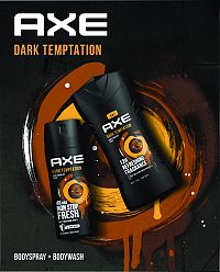 Vianočná kazeta Axe Dark Temptation 1×1 set, darčeková sada od Axe pre mužov