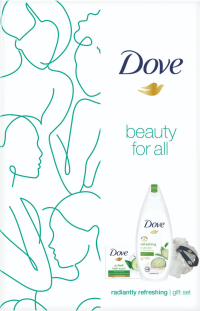 Vianočná kazeta Dove GoFresh so špongiou 1×1 set, darčeková sada od Dove pre ženy