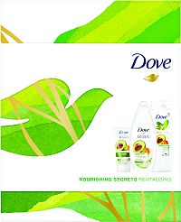 Vianočná kazeta Dove Invigorating Ritual 1×1 set, darčeková sada od Dove pre ženy