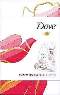 Vianočná kazeta Dove kazeta s masážnym valčekom 1×1 set, darčeková sada od Dove pre ženy