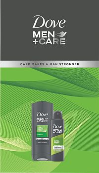 Vianočná kazeta Dove Men Extra Fresh 1×1 set, darčeková sada od Dove pre mužov