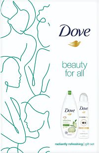 Vianočná kazeta Dove Refreshing 1×1 set, darčeková sada od Dove pre ženy