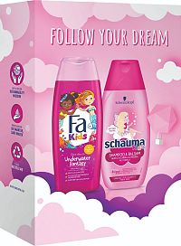 Vianočná kazeta Fa a Schauma kids girls 1×1 set, darčeková sada od Fa a Schauma pre deti