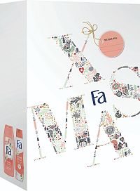 Vianočná kazeta Fa Divine Moments pudrová 1×1 set, darčeková sada od Fa pre ženy