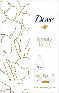 Vianočná malá kazeta Dove Nourishing Silk 1×1 set, darčeková sada od Dove pre ženy