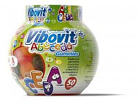 VIBOVIT+ ABECEDA Gummies želatínové písmenká, 50 ks