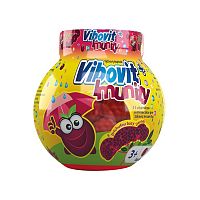 Vibovit + Immunity želé s príchuťou bazy čiernej 50 ks