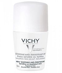 VICHY DEO ANTI-TRANSPIRANT ROLL-ON na citlivú pokožku 1x50 ml