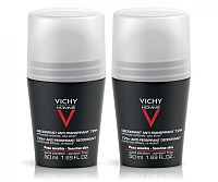 VICHY HOMME DEO ROLL-ON PROTI POTENIU DUO 72H antiperspirant, 2x50 ml